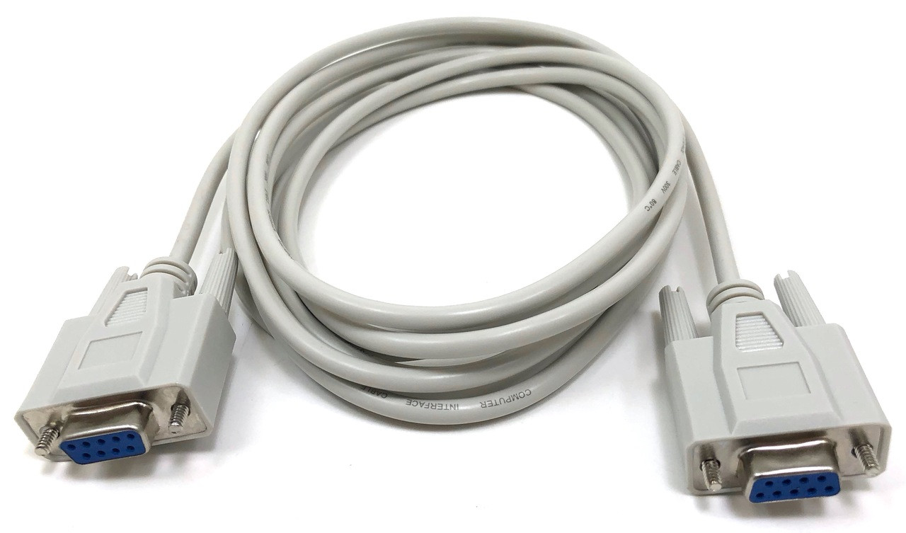 10ft Null Modem Cable Db9 F F Micro Connectors Inc