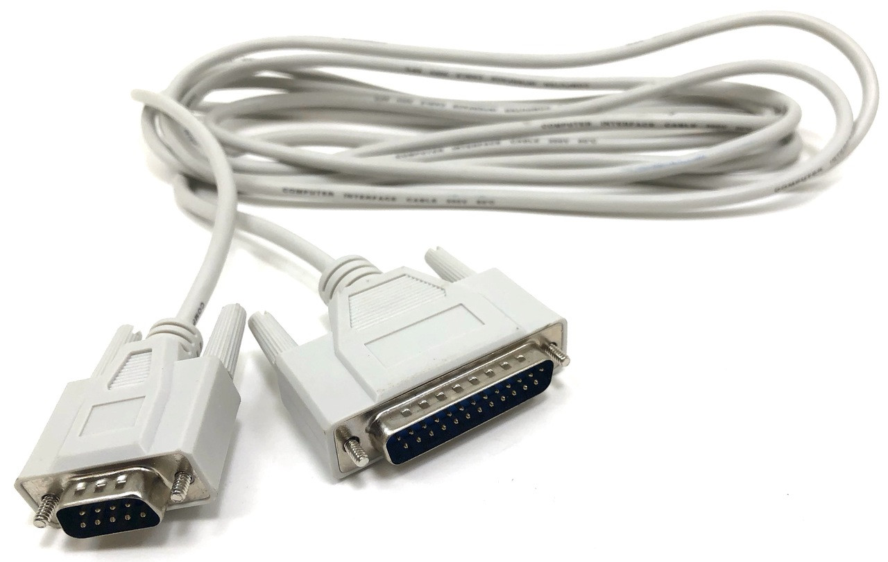 10 Feet AT Modem Serial Cable (DB9 male to DB25 Male)