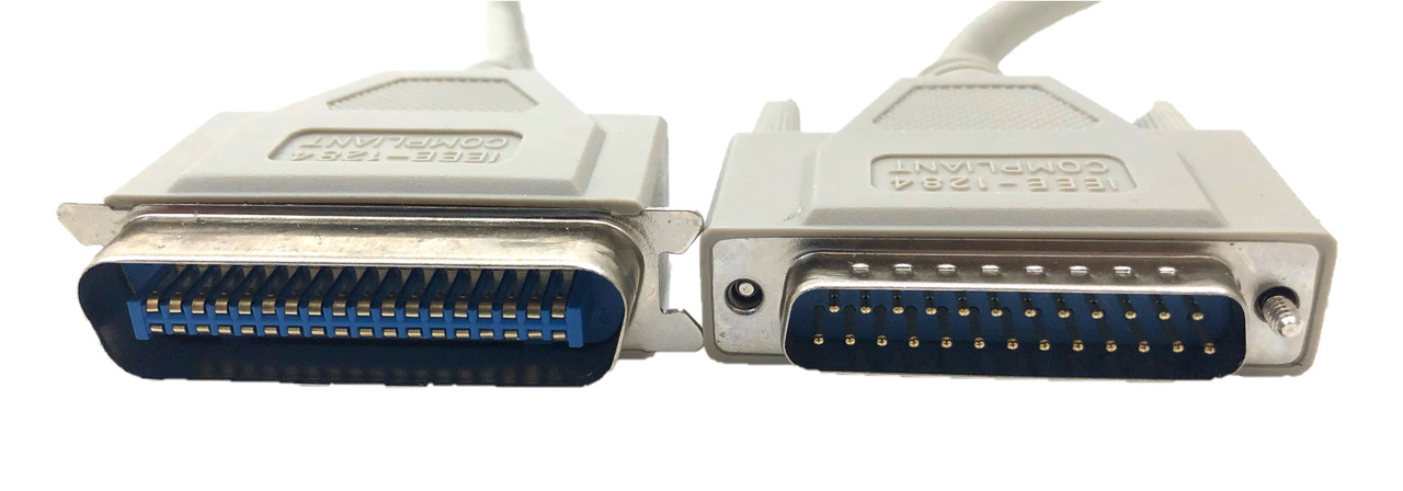6 Feet Bi-Directional Parallel Printer (IEEE-1284) Cable (DB25M to