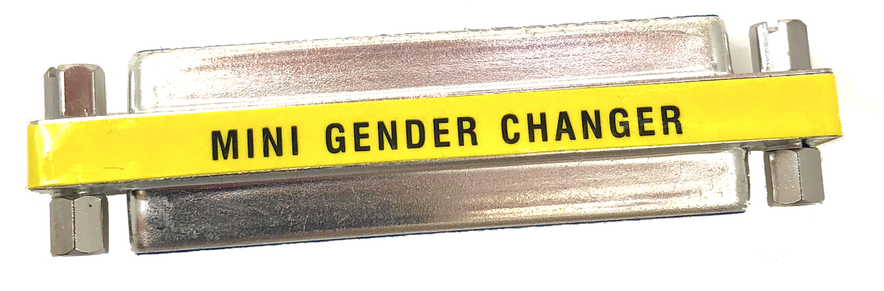 DB37 F/F Slimline Gender Changer 