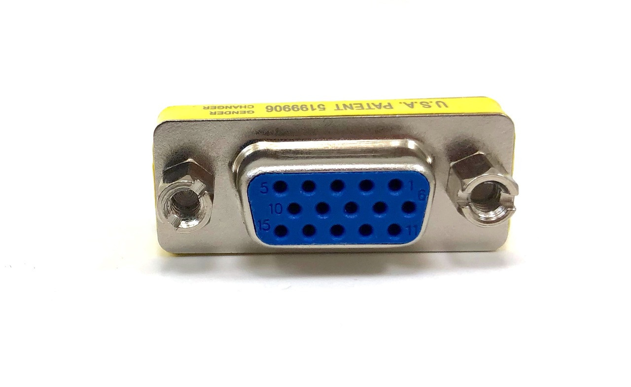 C2G HD15 VGA F/F Mini Gender Changer VGA (D-Sub) Argento