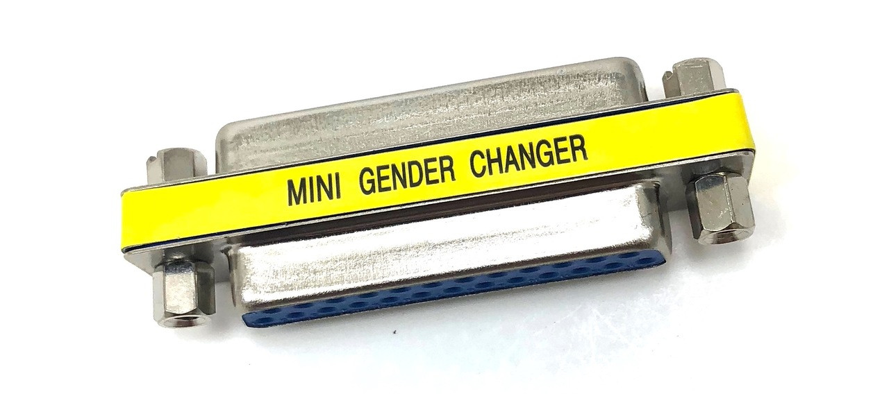 MEIRIYFA DB25 Gender Changer D-SUB 25Pin Female to Female Serial Coupler Cable G
