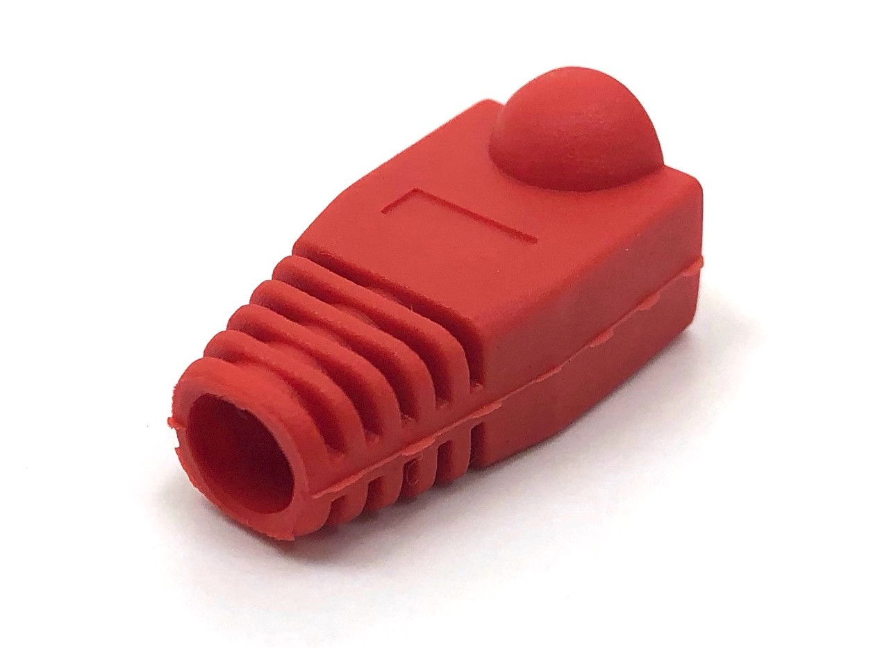 Cat6 Snagless Cable Boot (Red, 10 pack)