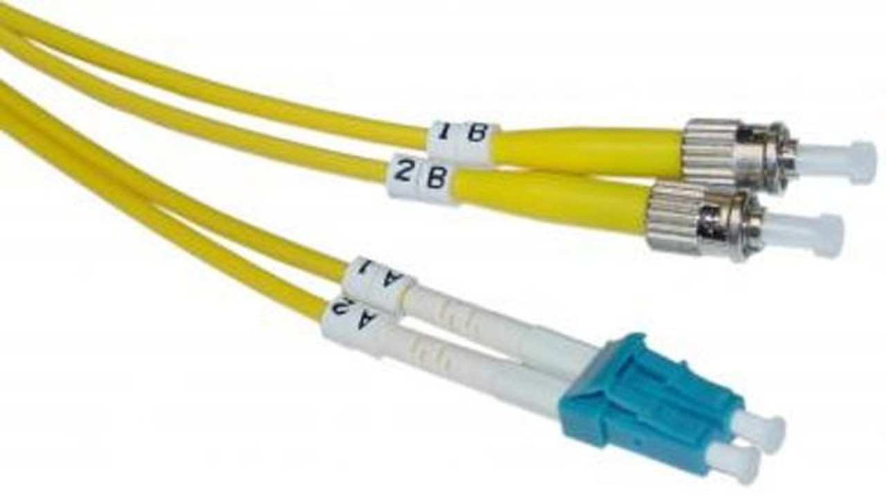 10m LC/ST Single Mode Duplex 9/125 Fiber Optic Cable