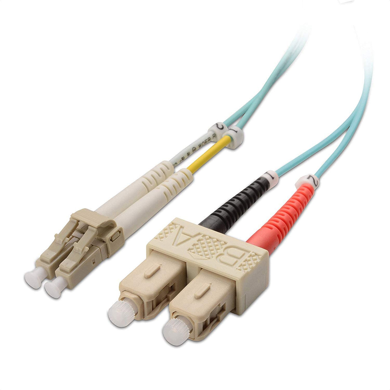 3 Meter LC/SC 10 Gb Multimode Duplex 50/125 OM3 Fiber Optic Cable