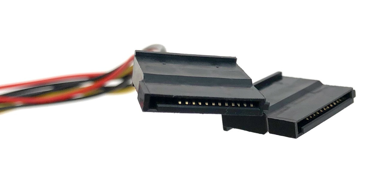 6in Dual SATA Power Adapter
