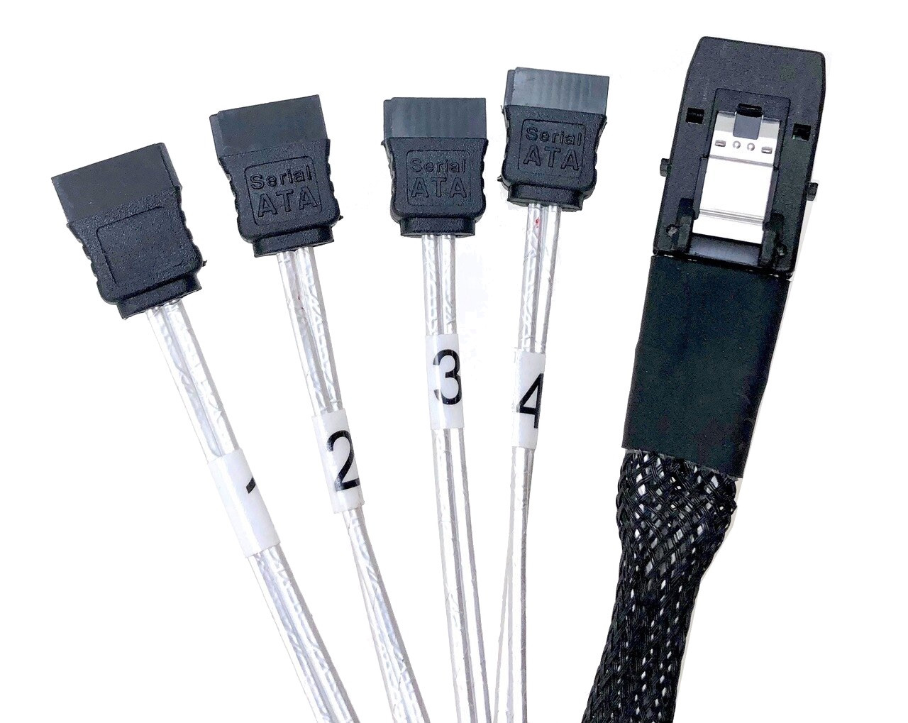 STA.ANAページ 0.5m Mini SAS Controller (SFF-8087) to (4) SATA Disk Drives