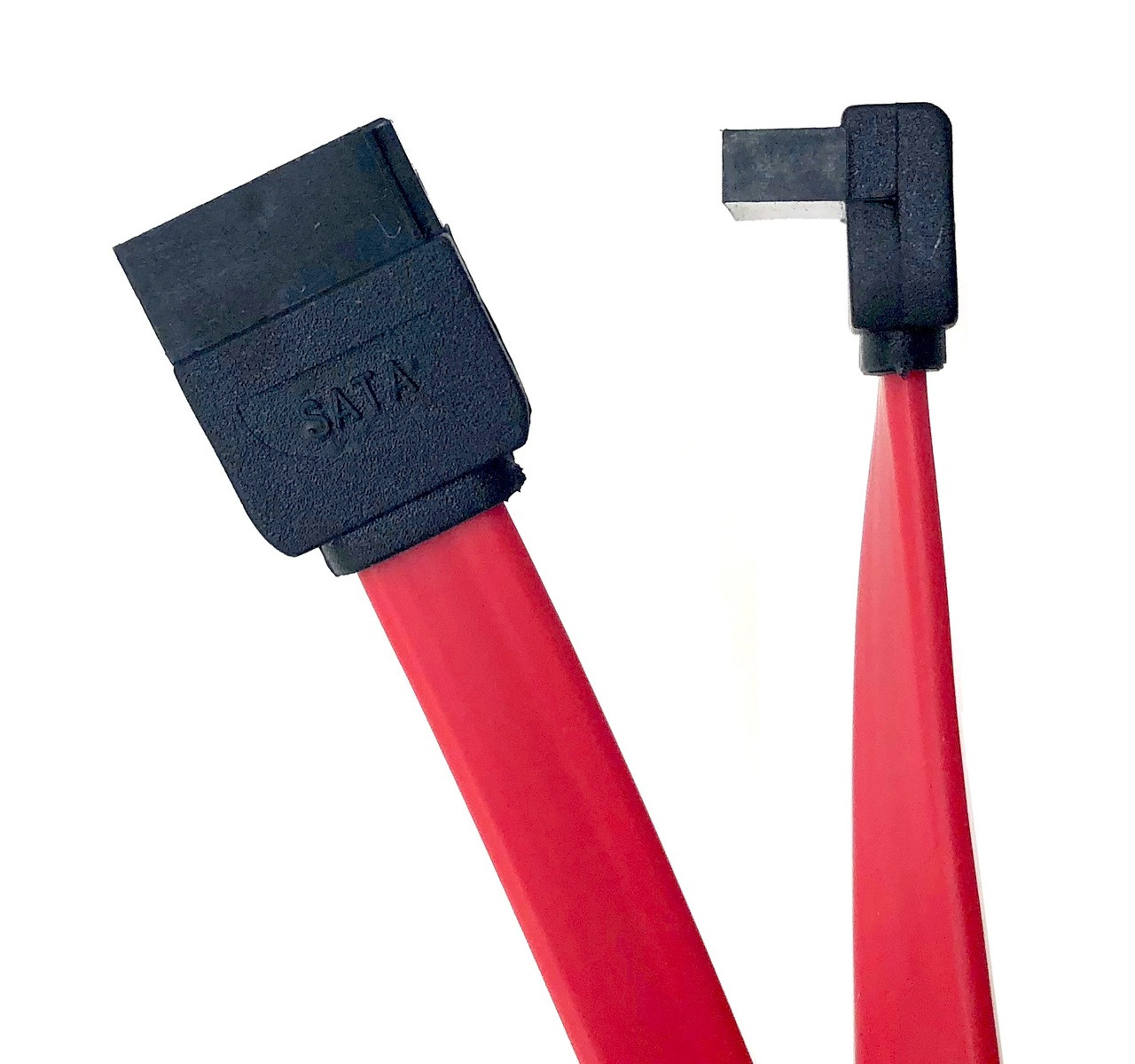 18 Inch SATA III Straight to Right Angle Data Cable - Micro