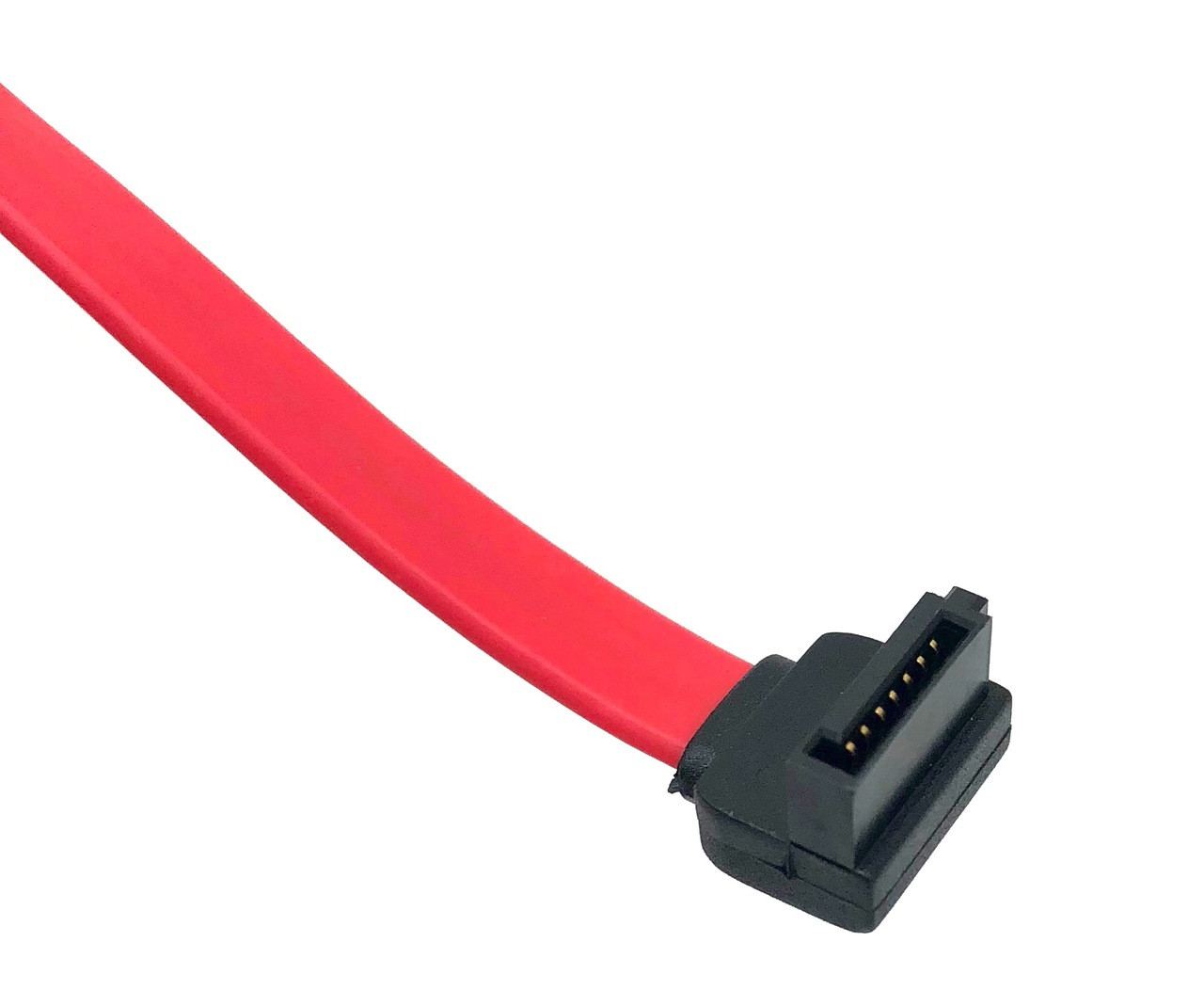 18 Inch SATA III Straight to Right Angle Data Cable - Micro