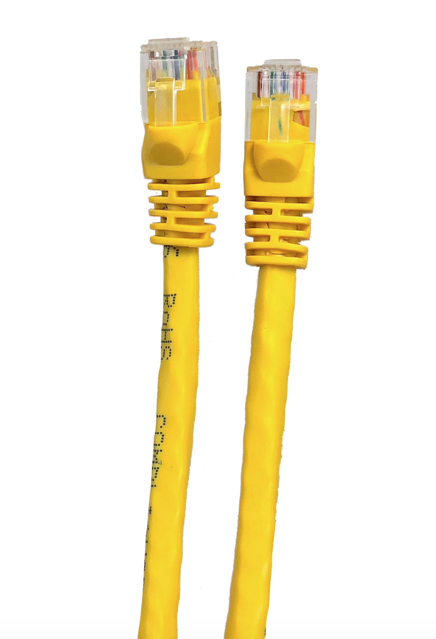 25ft Cat6 Molded Snagless RJ45 UTP Networking Patch Cable (Yellow)