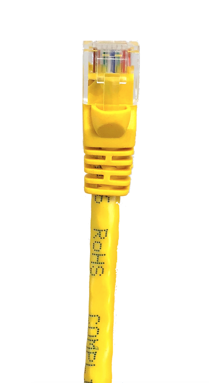 25ft Cat6 Molded Snagless RJ45 UTP Networking Patch Cable (Yellow)