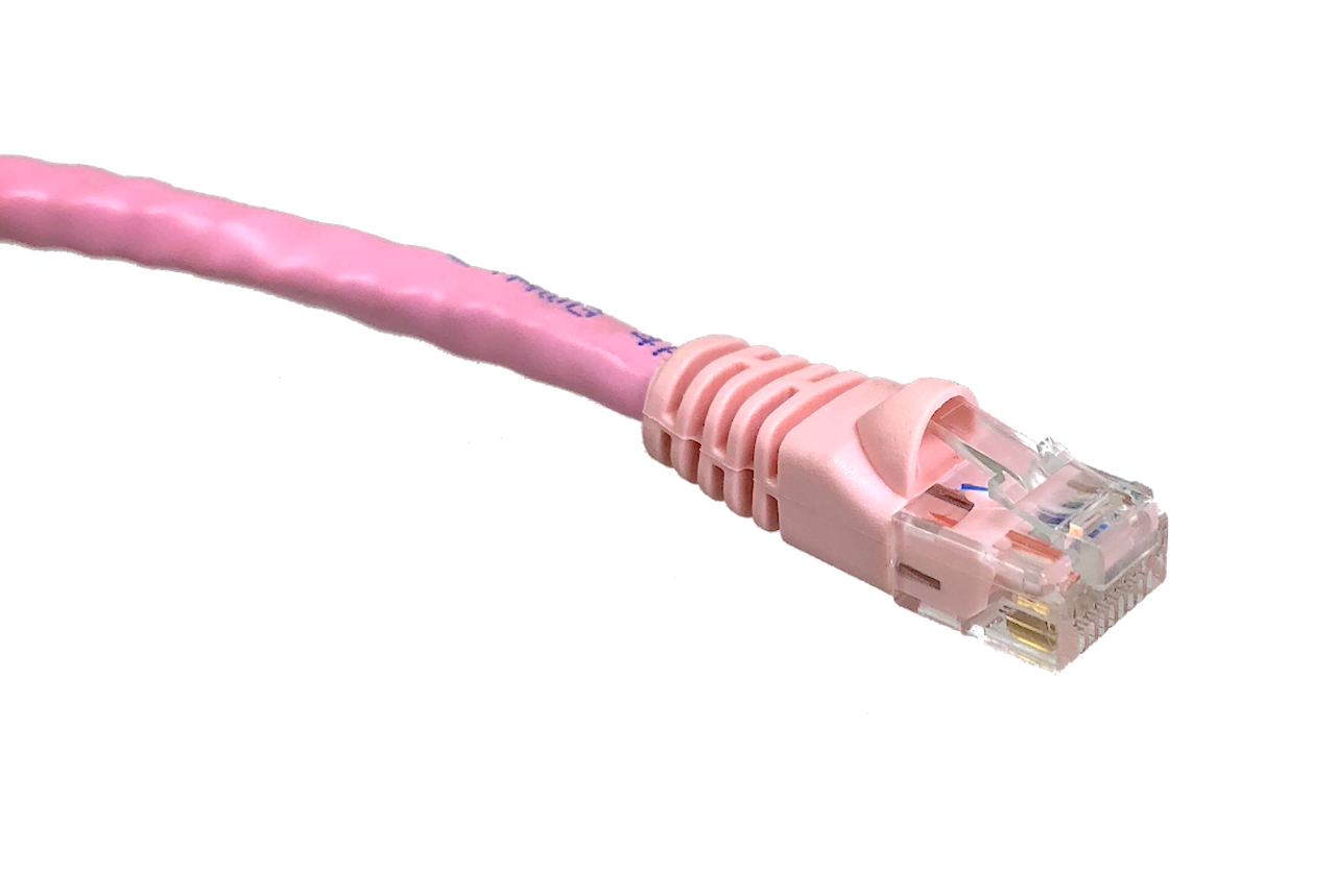 25ft Cat6 Molded Snagless RJ45 UTP Networking Patch Cable (Pink)