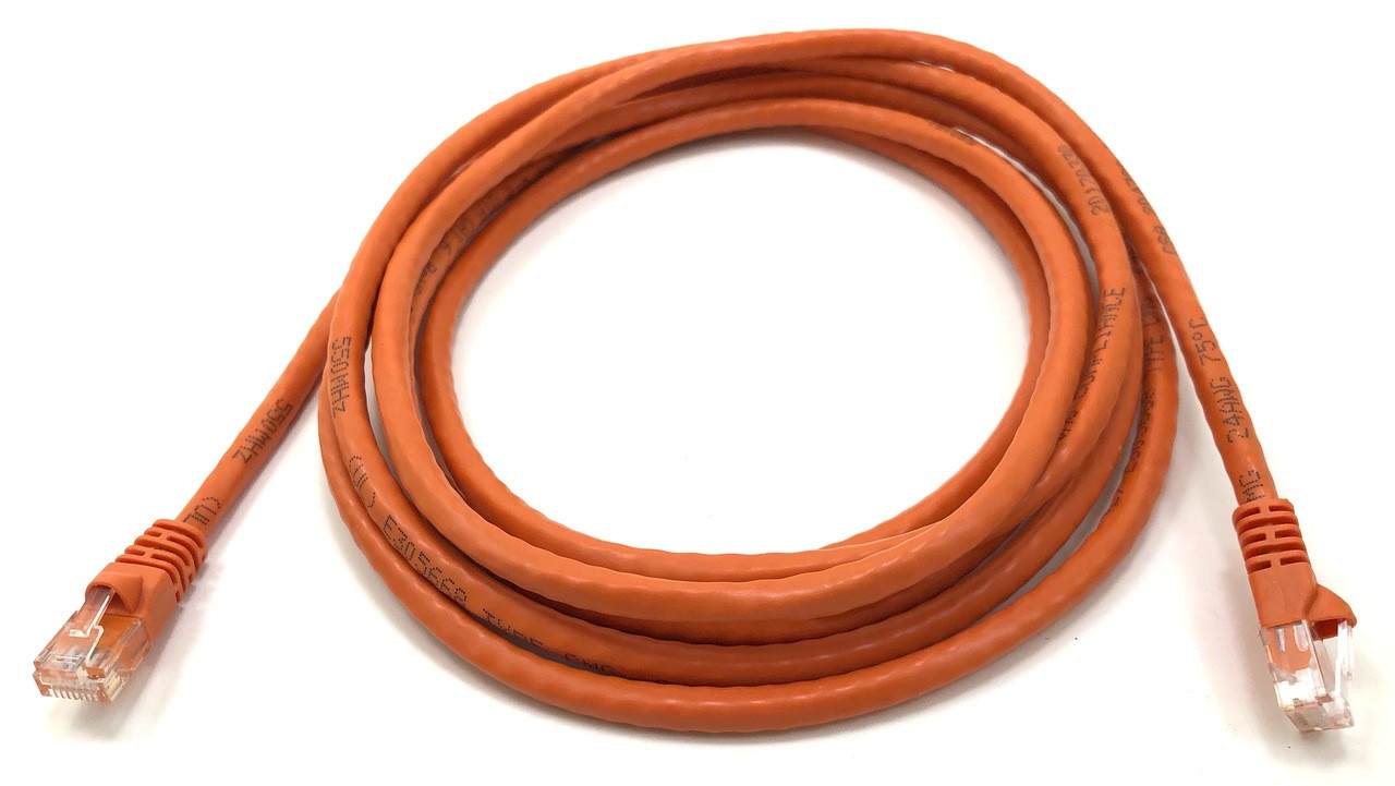 10ft Cat6 Molded Snagless RJ45 UTP Networking Patch Cable (Orange