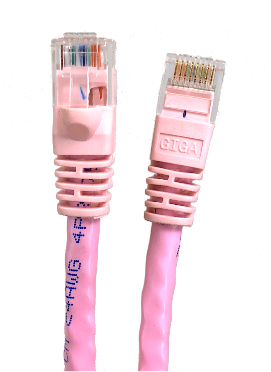 7ft Cat6 Molded Snagless RJ45 UTP Networking Patch Cable (Pink)