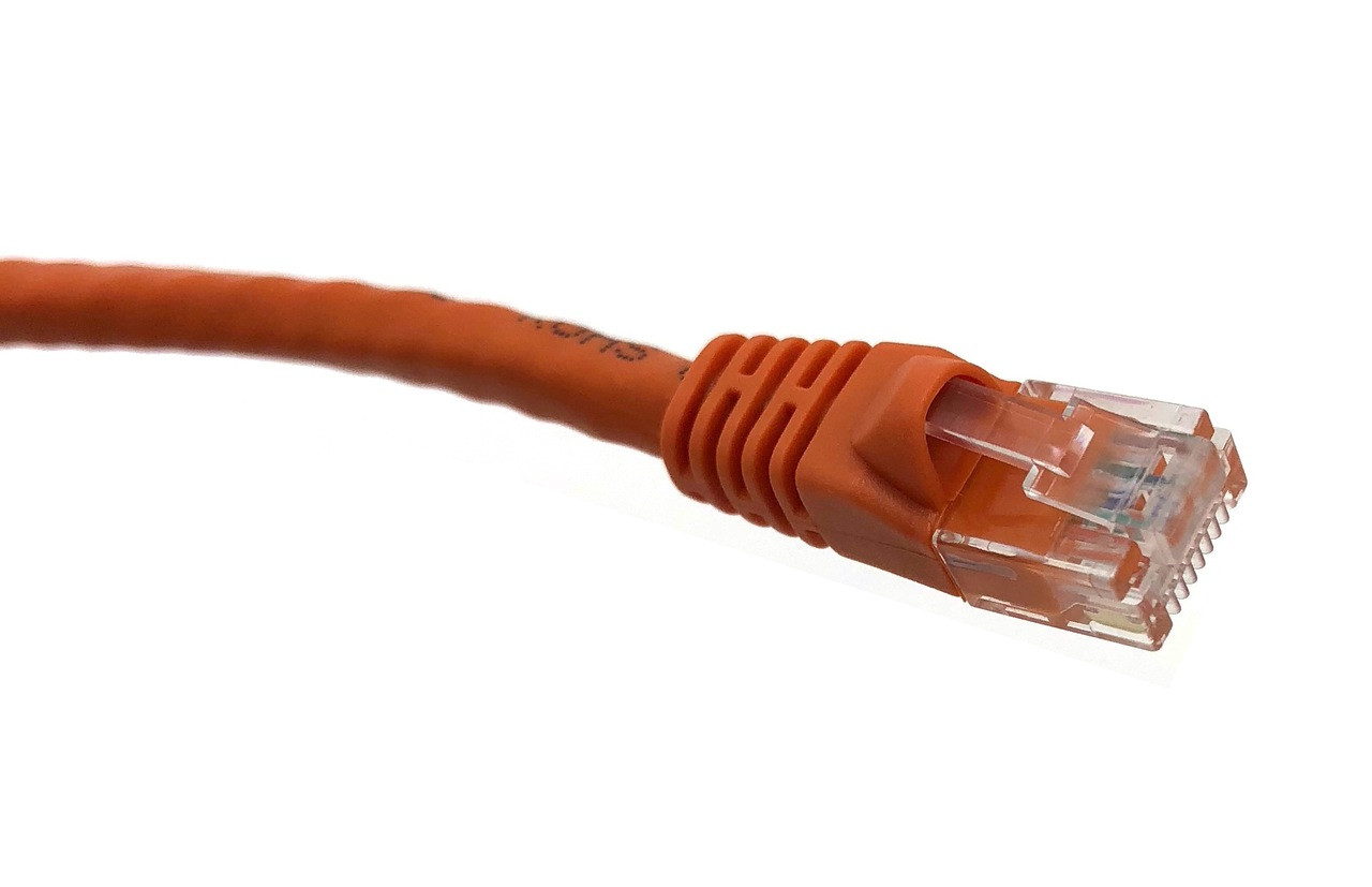 7ft Cat6 Molded Snagless RJ45 UTP Networking Patch Cable (Orange)
