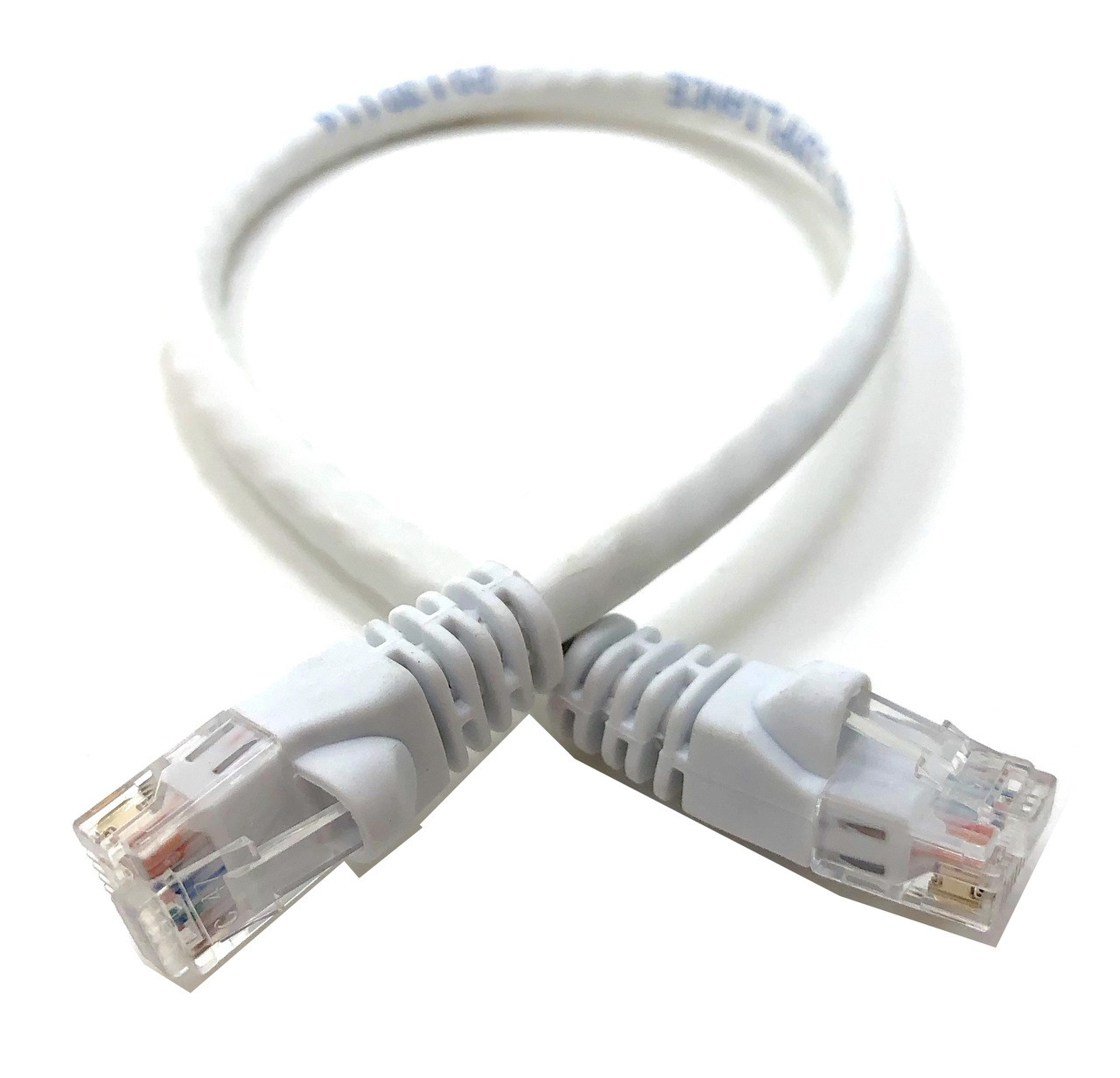 1ft Cat6 Molded Snagless RJ45 UTP Networking Patch Cable (White, 10 pack)