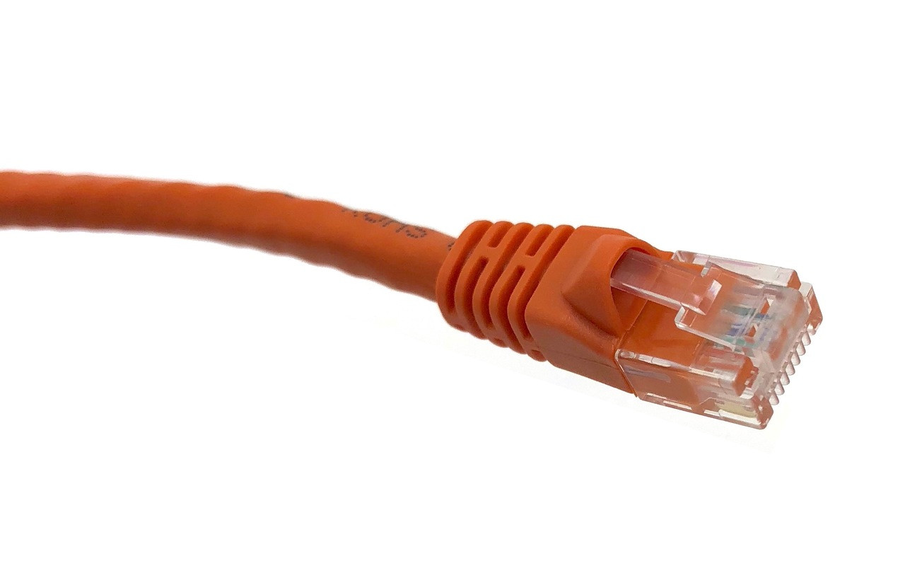 1ft Cat6 Molded Snagless RJ45 UTP Networking Patch Cable (Orange)