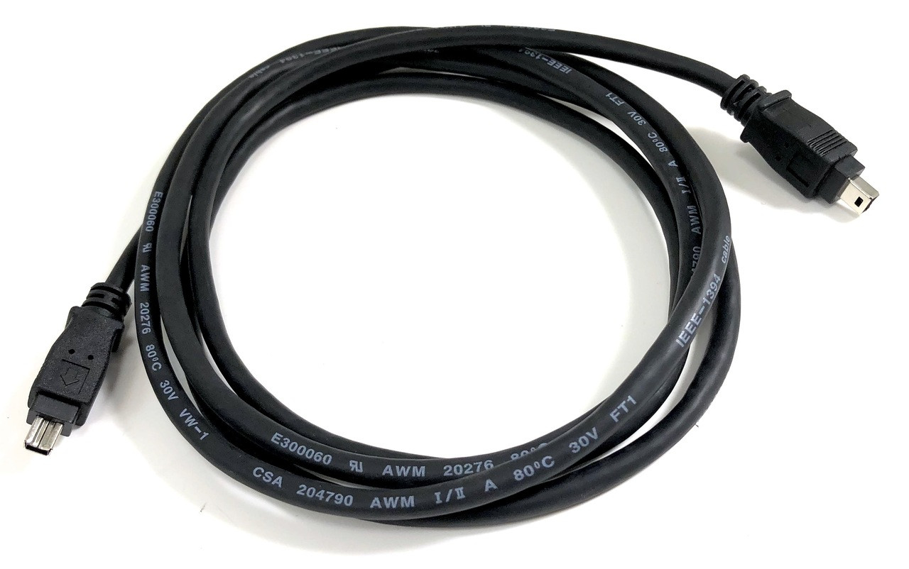 FireWire (IEEE 1394a) 4-Pin to 4-Pin Cable