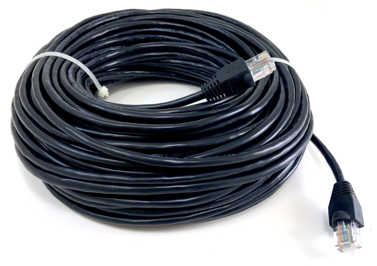 100ft Cat5E UTP Patch Cable (Black)