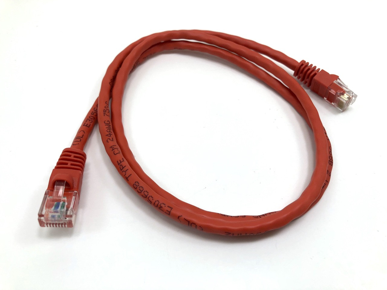 3ft Cat5E UTP Patch Cable (Red)