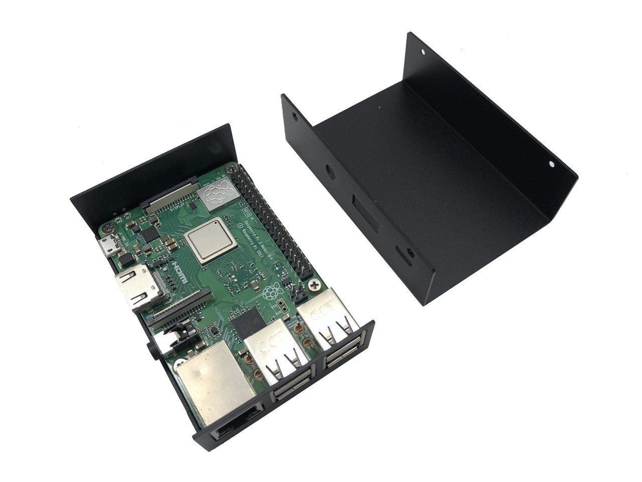 Aluminum Raspberry Pi 3 Model B/B+ Case (Silver) - Micro