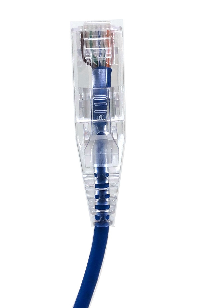 1 Foot Ultra Slim Cat6 Patch 28AWG Cable (Blue) 1 Foot Ultra Slim Cat6 Patch 28AWG Cable (Blue)