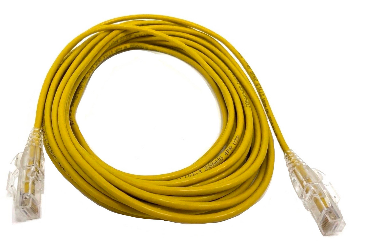 25ft Ultra Slim Cat6 Patch Cable (Yellow)