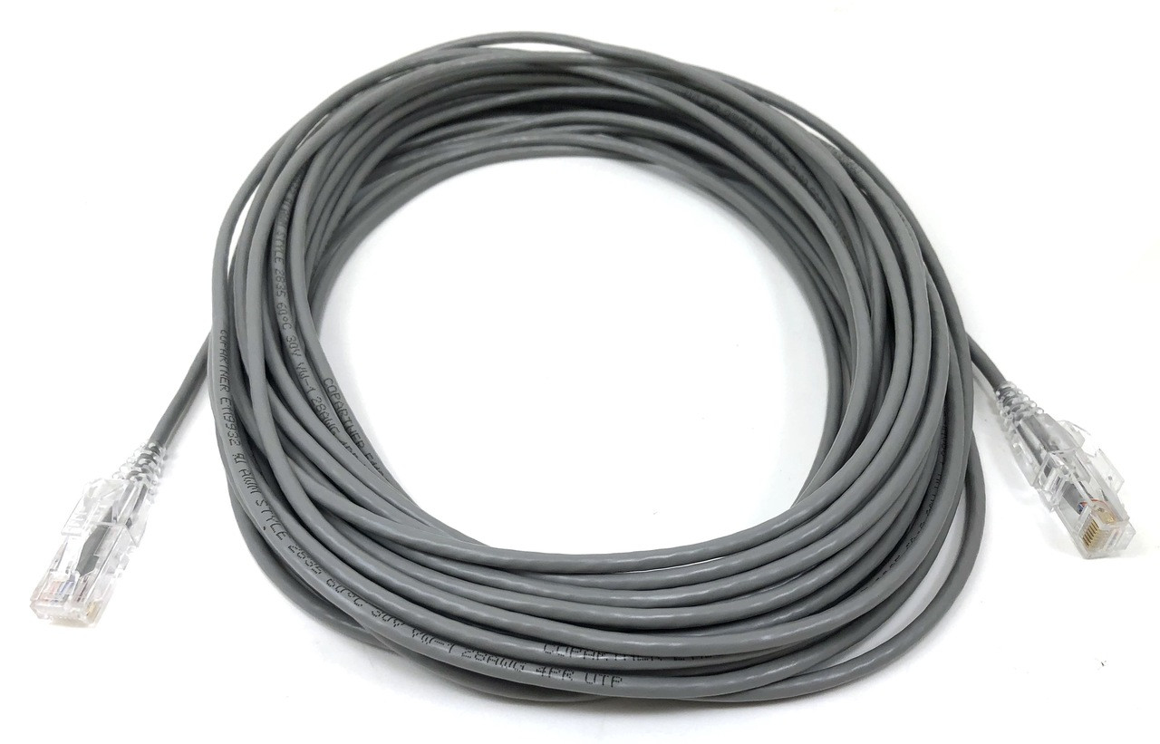50ft Ultra Slim Cat6 Patch Cable (Gray)