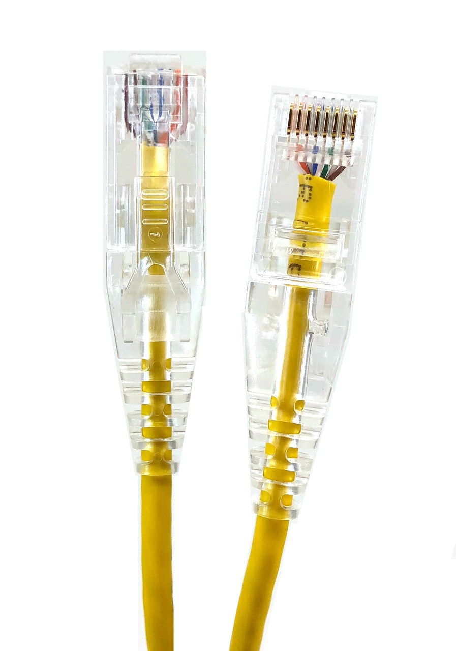 50ft Ultra Slim Cat6 Patch Cable (Yellow)