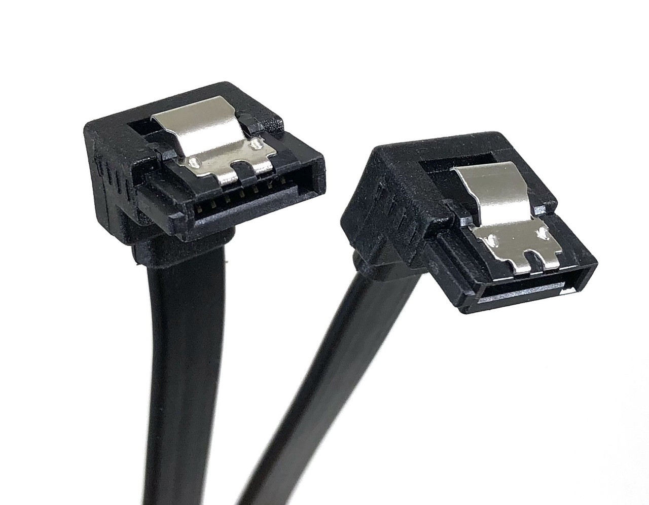 Sa♡Ri 20in SATA III Right Angle to Right Angle Cable with Locking Latch