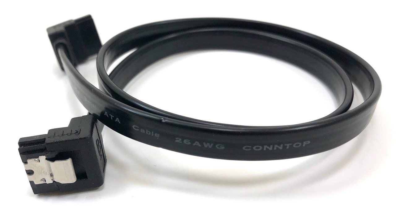 Sa♡Ri 20in SATA III Right Angle to Right Angle Cable with Locking Latch