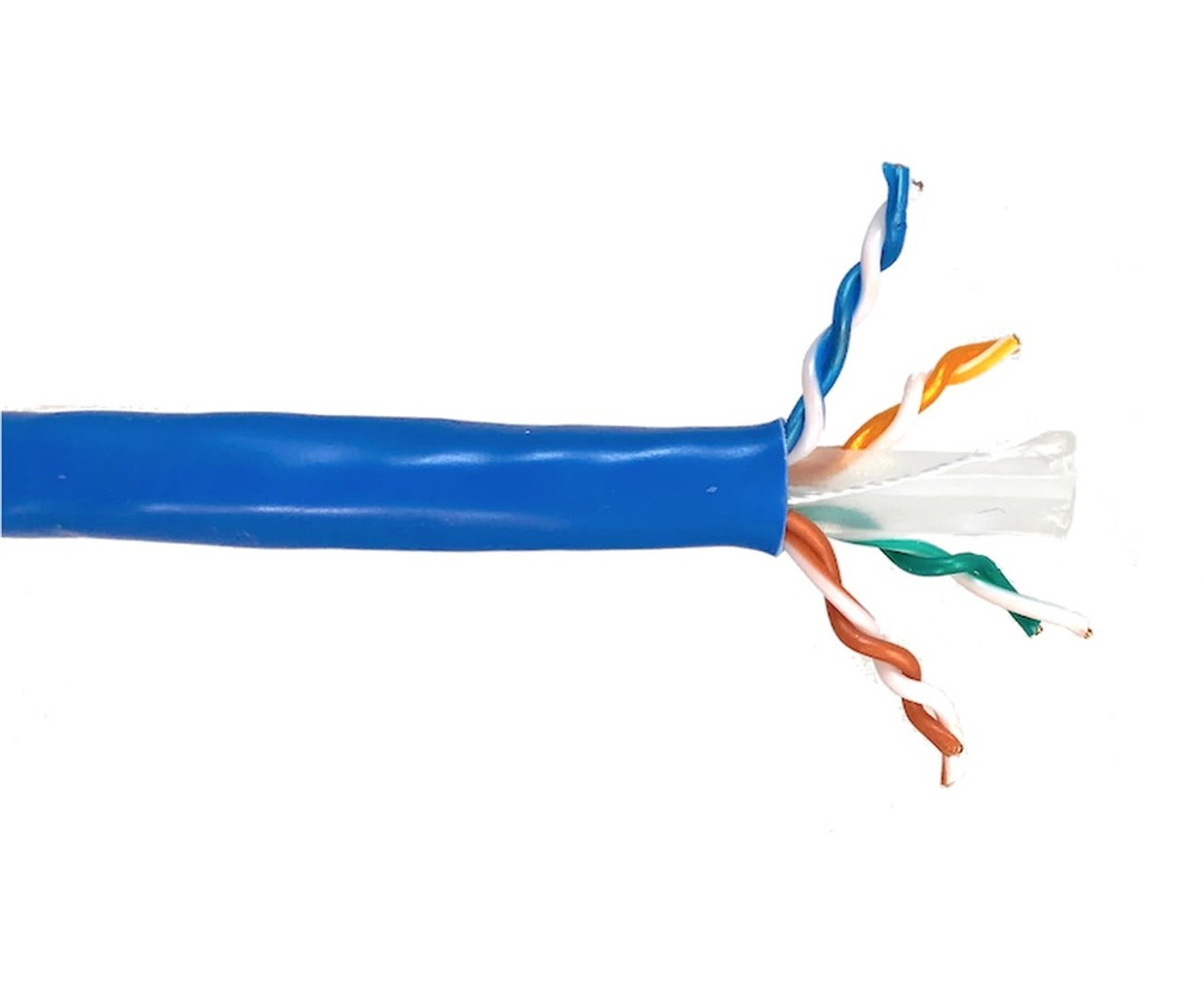100m 328ft Cat6 Solid Utp Bulk Ethernet Cable Blue Micro Connectors Inc