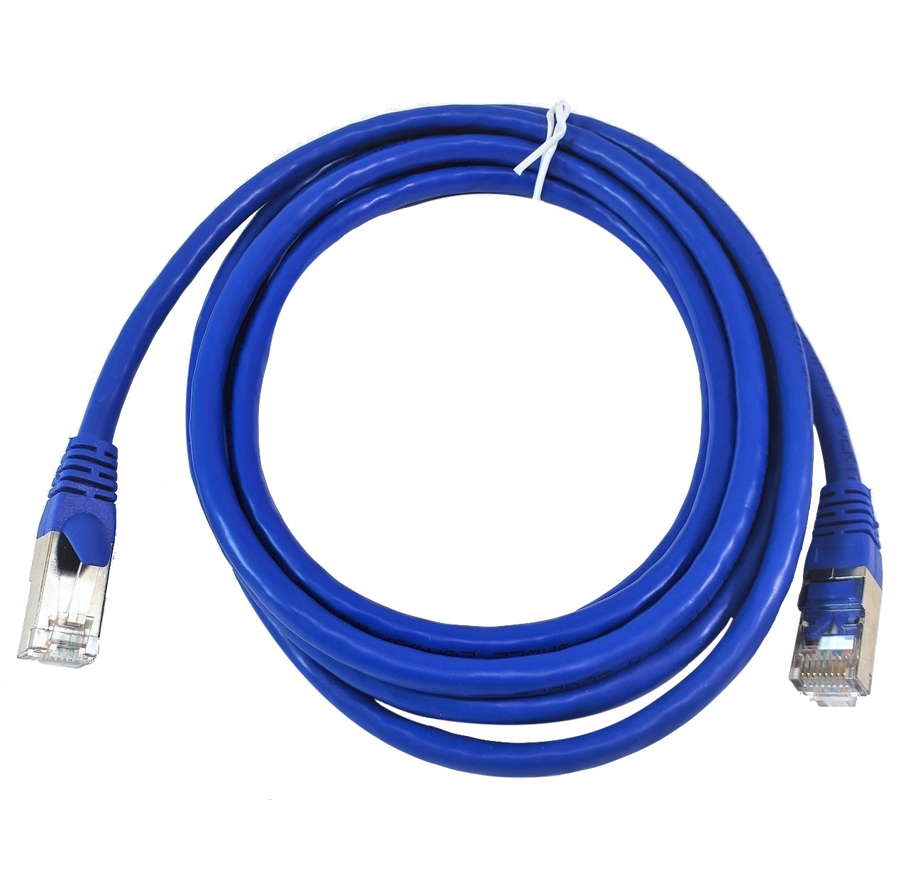 3 Feet Cat7 SFTP Double Shielded RJ45 Snagless Ethernet 26AWG Cable (Blue)