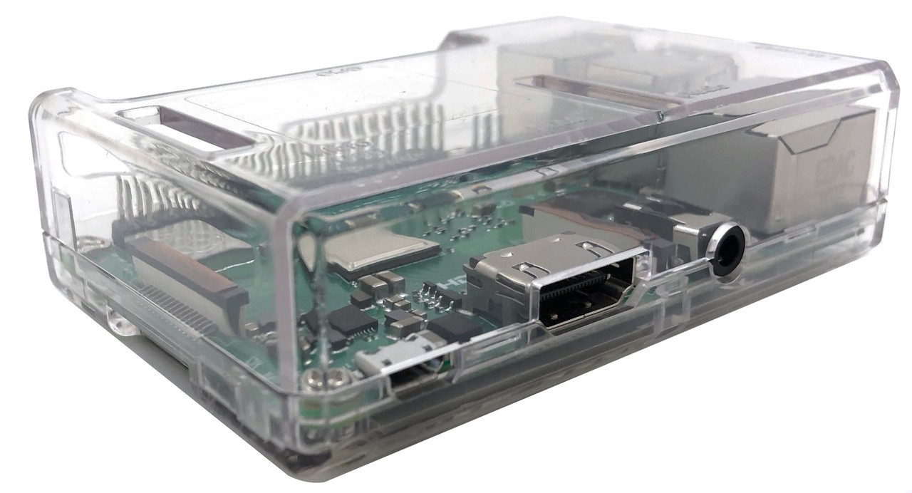 CLEAR ABS PLASTIC CASE FOR RASPBERRY PI B / B+