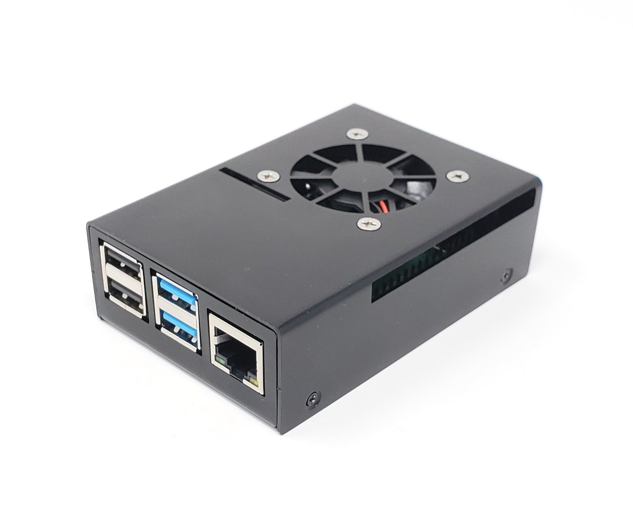 Aluminum Raspberry Pi 4 Model B Case with Fan - Micro Connectors, Inc.