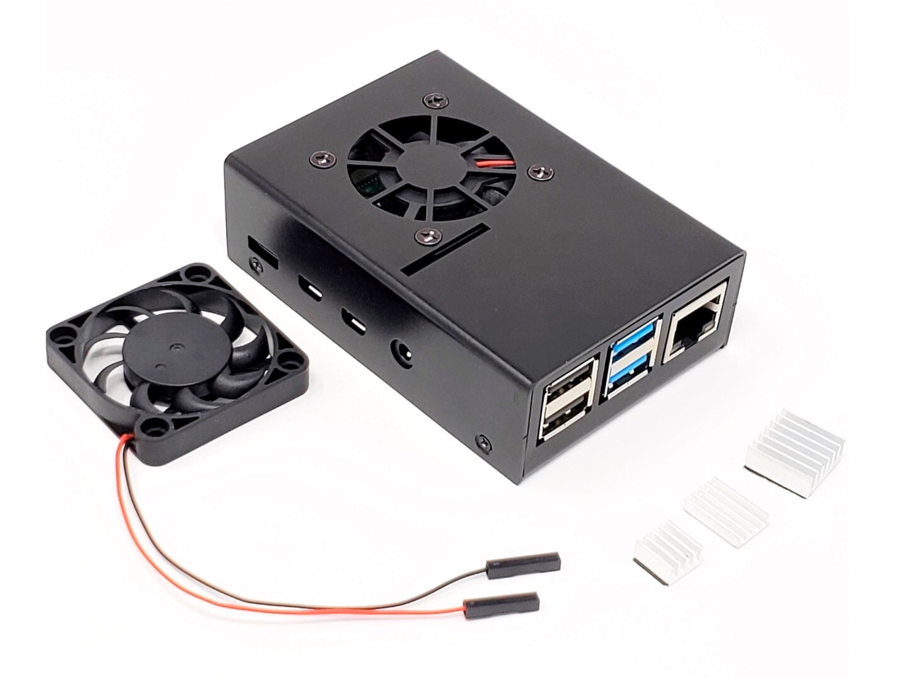 Aluminum Raspberry Pi 4 Model B Case with Fan