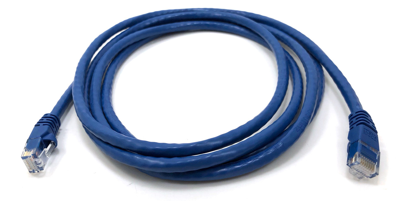7ft Cat6 Molded Snagless RJ45 UTP Networking Patch Cable - Blue (10 Pack)