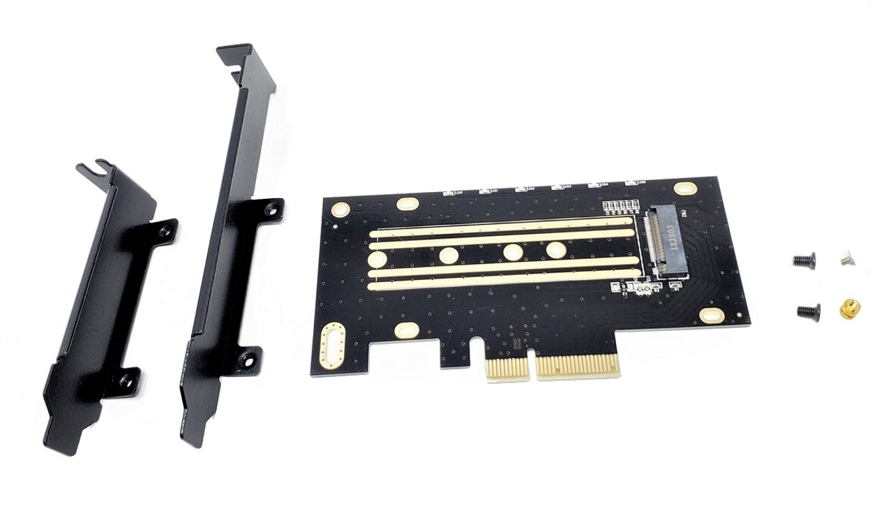 MicroConnect Adaptateur PCIe x4 M.2 NVMe SSD - Accessoires disque