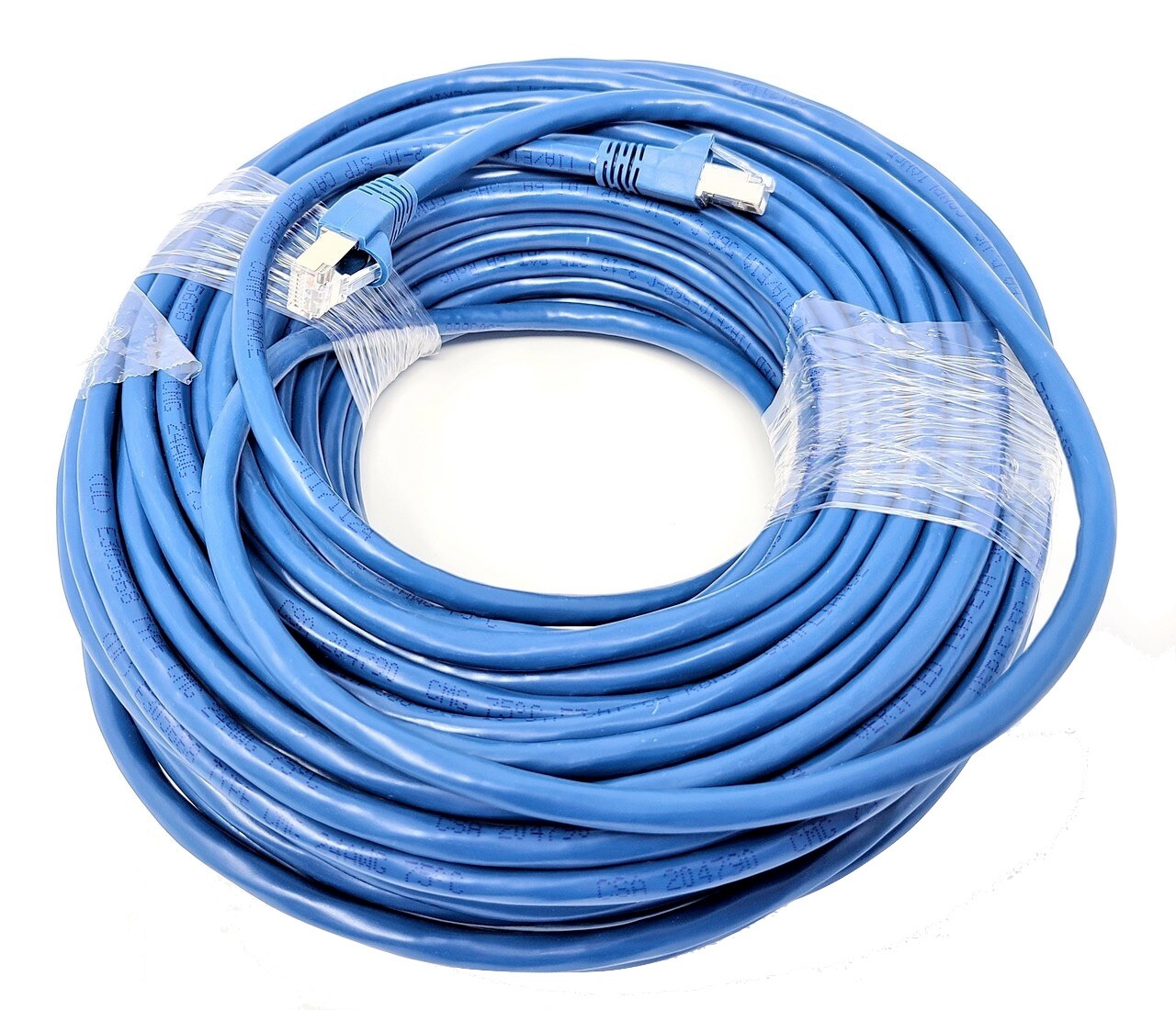 75ft Cat6A STP Ethernet Patch Cable (Blue)