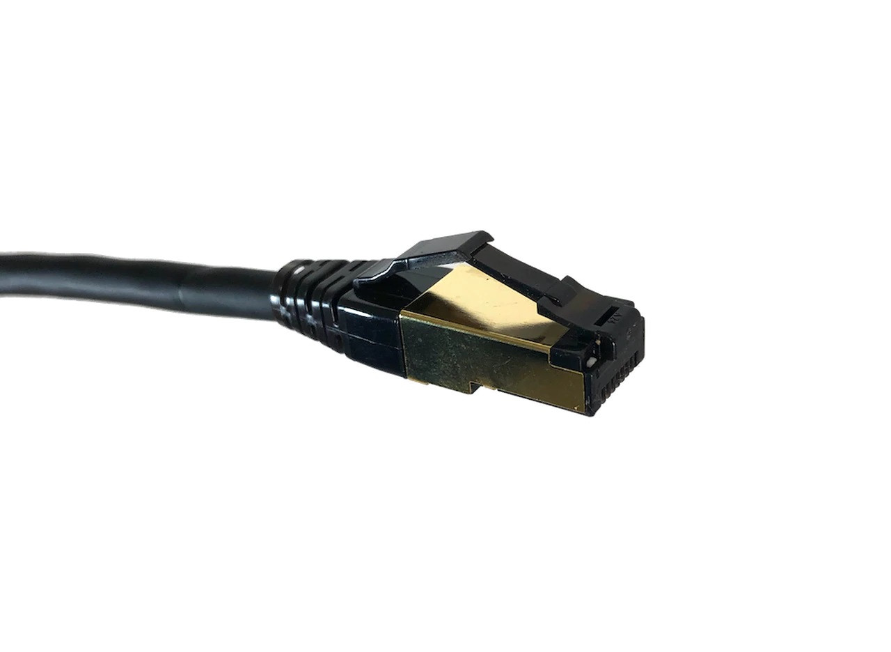 50 Feet Cat8 SFTP RJ45 Patch 26AWG Cable (Black)