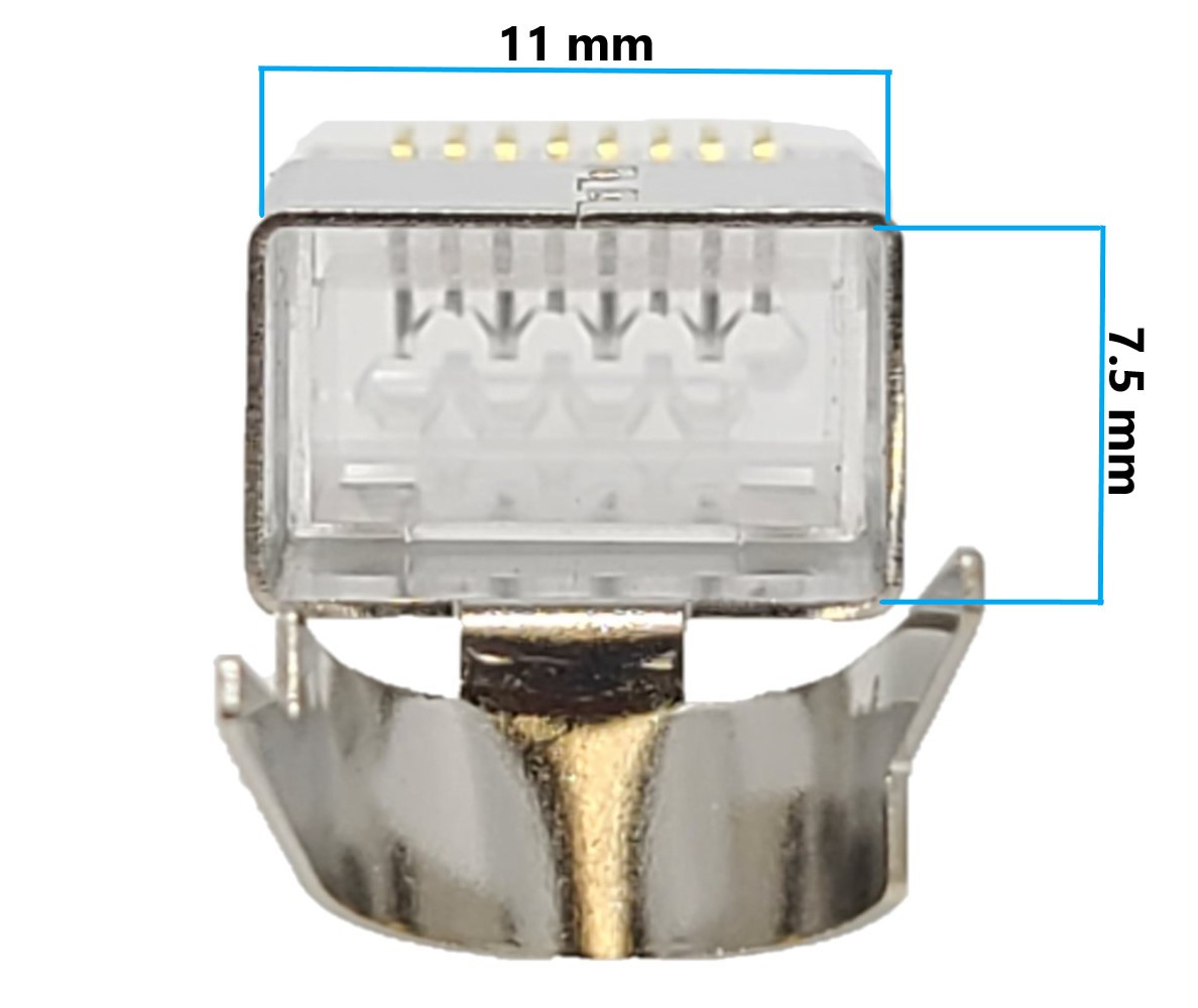 Premium Shielded RJ45 Connectors | CAT7/6A/6 | 20-Pack | Micro