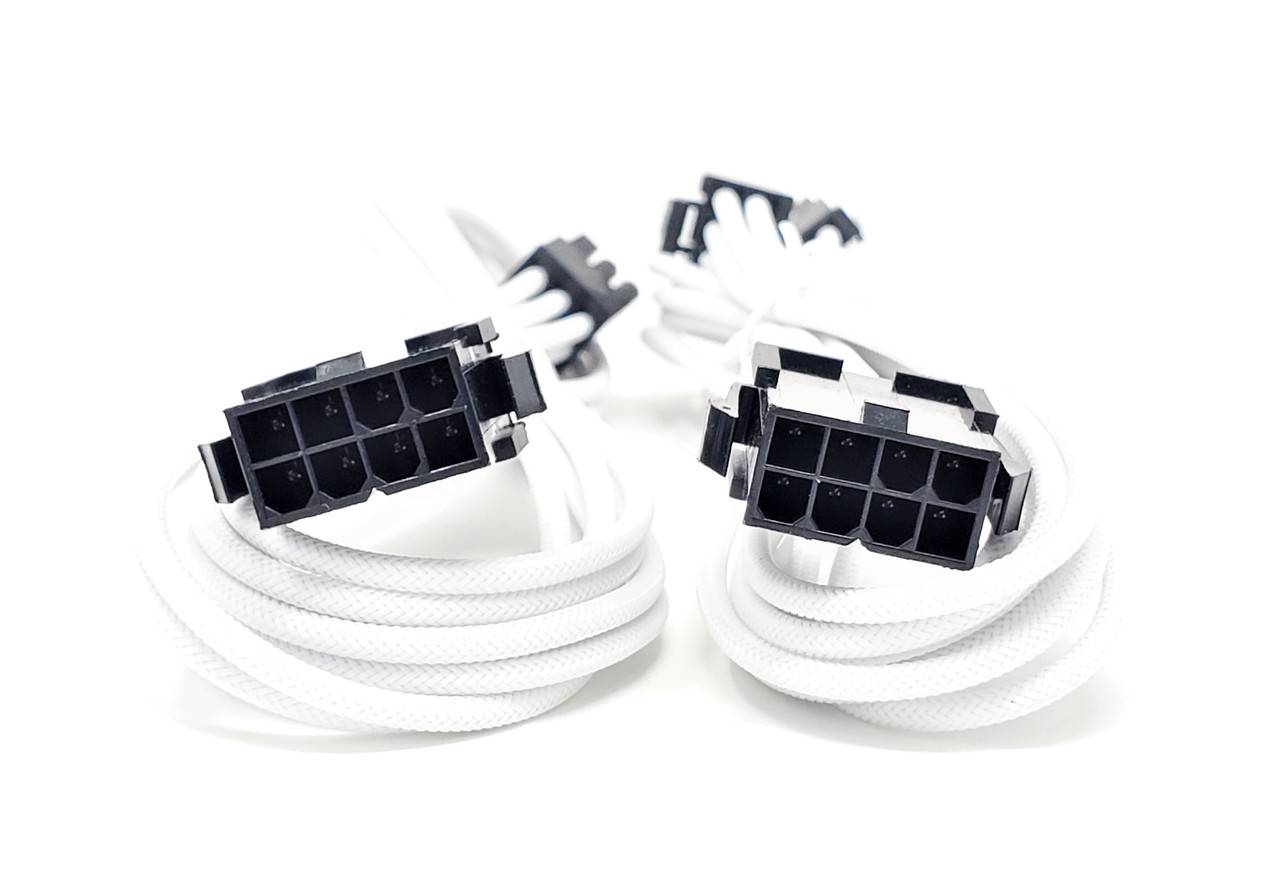 Premium Sleeved 8 (6+2) Pin PCI-e GPU Power Extension Cable – 45cm