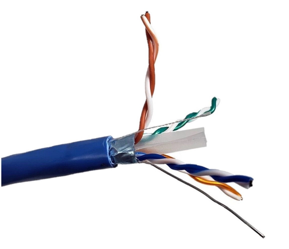 500 Feet Cat6 Solid-Shielded (STP) Bulk Ethernet (23AWG) Cable