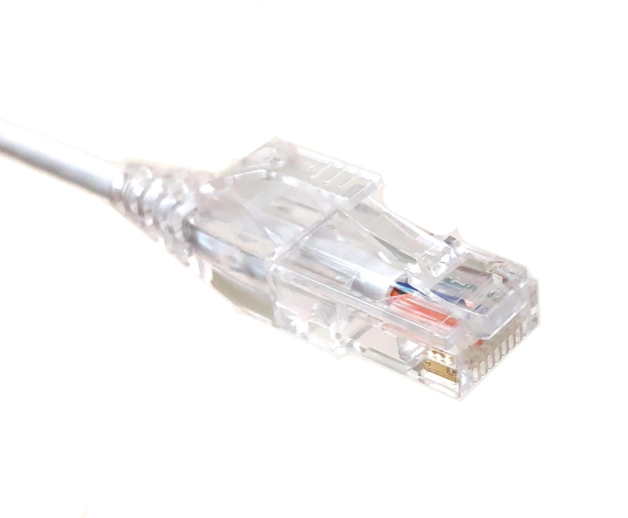 15 ft. CAT 6A 10 Gbps UTP 28 AWG Ultra Slim Ethernet Cable - White