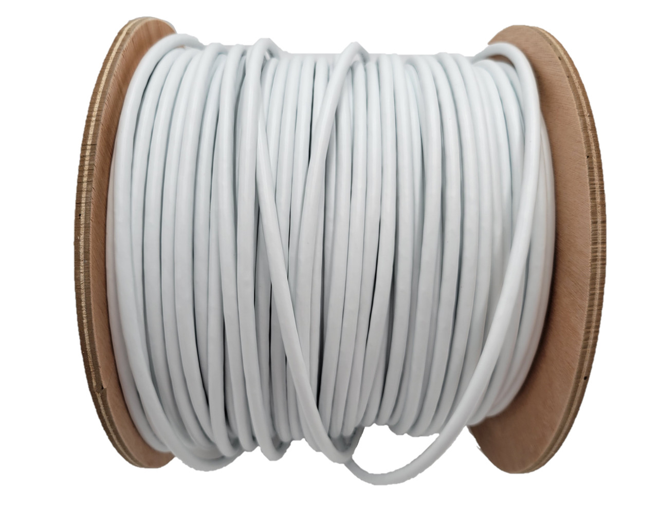 500 FT CAT 6A Solid & Shielded (F/UTP) CMR Riser Bulk Ethernet Cable (White)