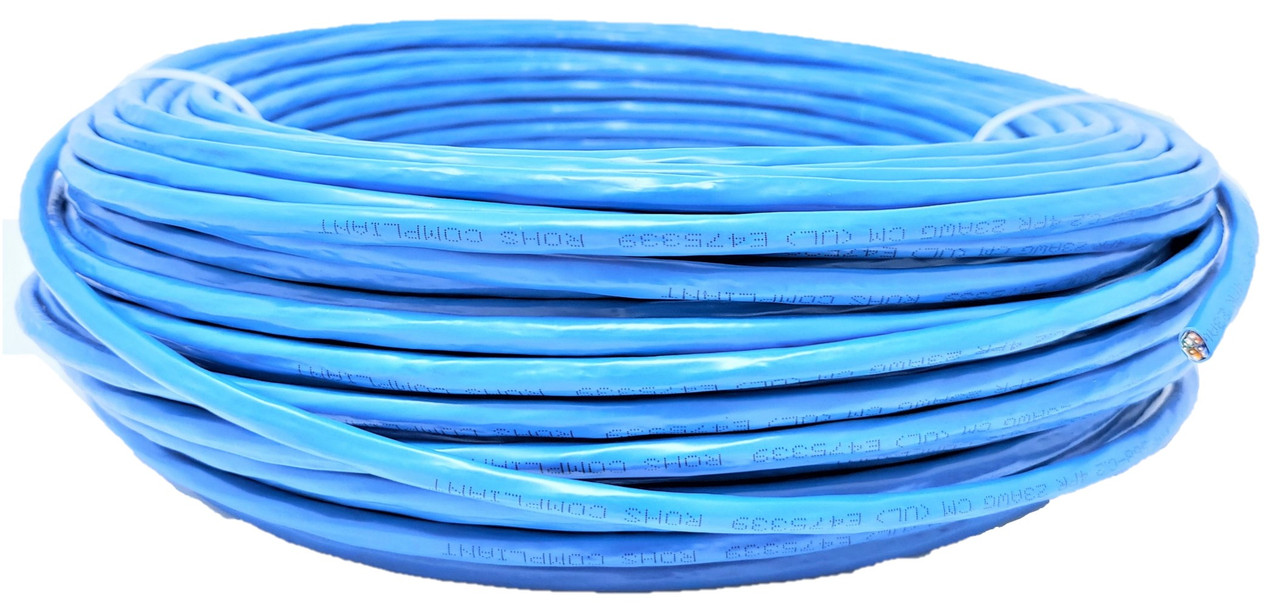 250 FT CAT6 Shielded (F/UTP) 23 AWG Solid Copper Bulk Ethernet Cable