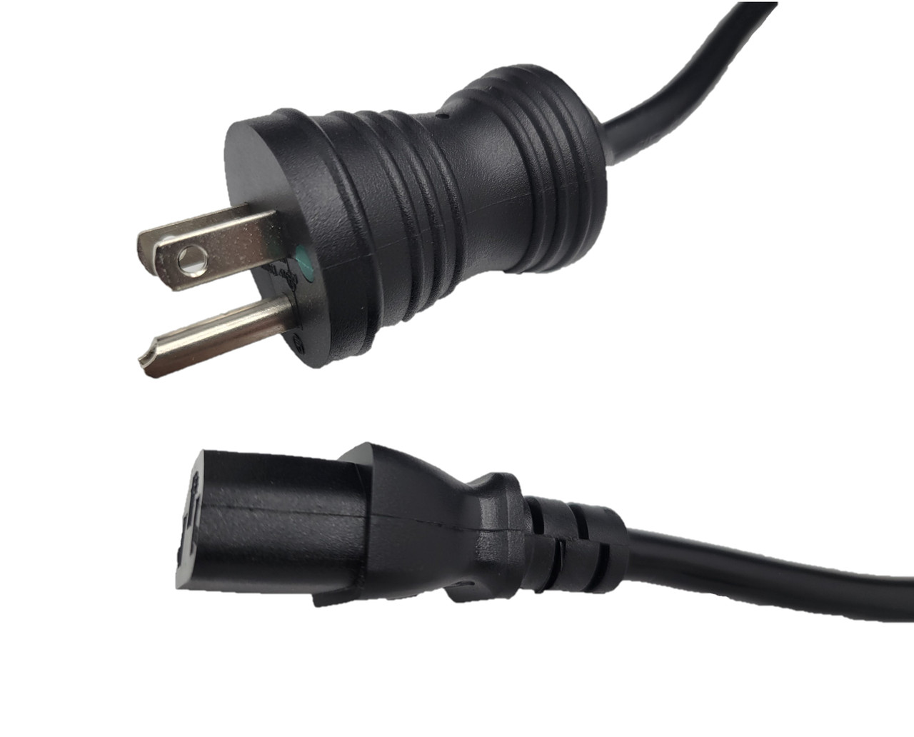 Hospital Grade AC Power Cord 18AWG (NEMA 5-15PHG to IEC-60320-C13) - Black