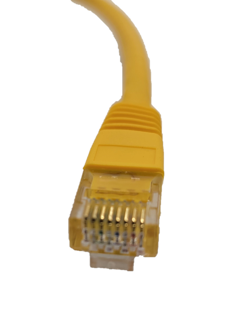 1 Foot Cat6 Molded Snagless RJ45 UTP Networking Patch Cable 50-Pack (Yellow)