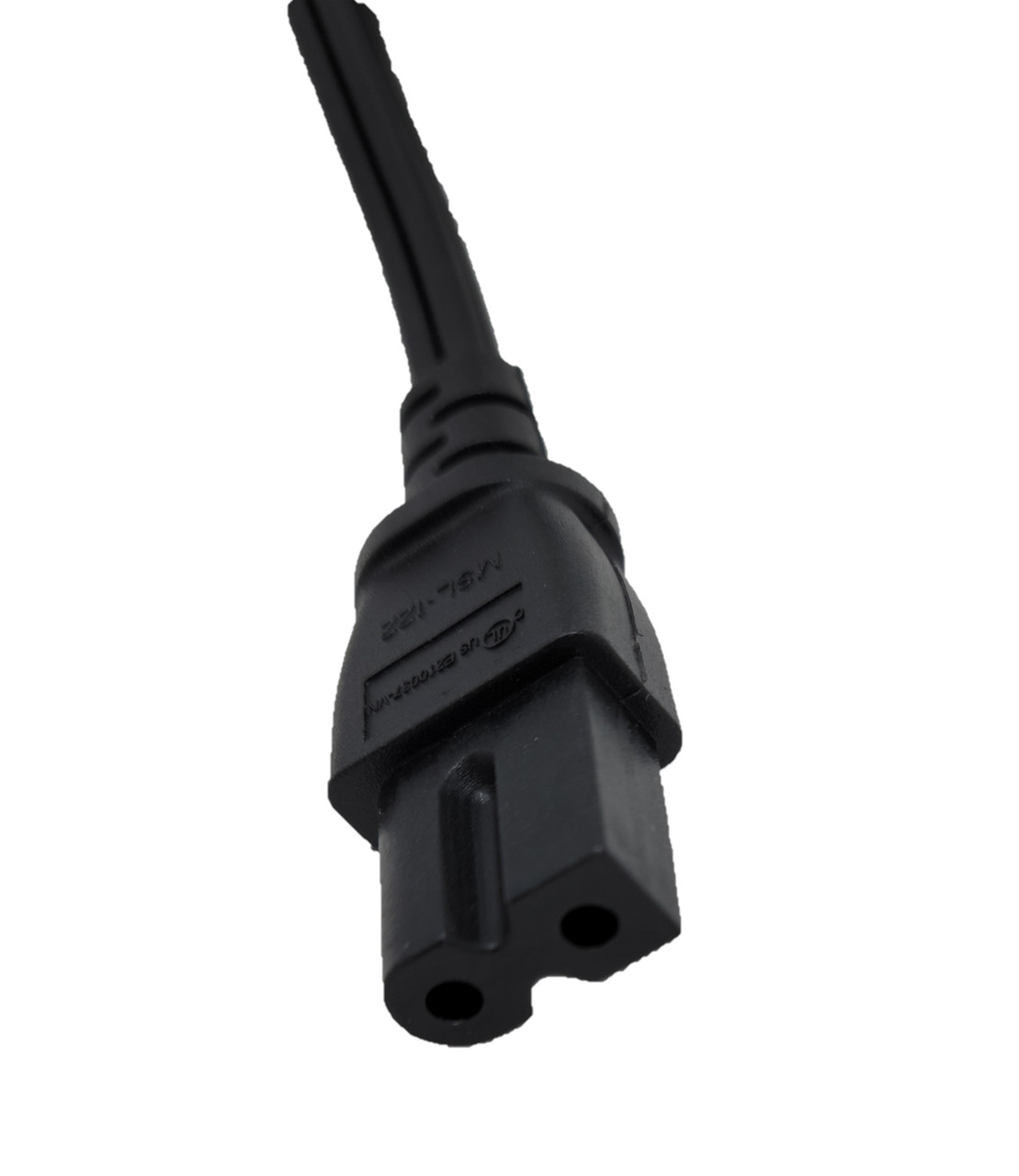 10 Feet 2-Prong Polarized Notebook (18AWG) Power Cord NEMA 1-15P To C7 (2-Pack)