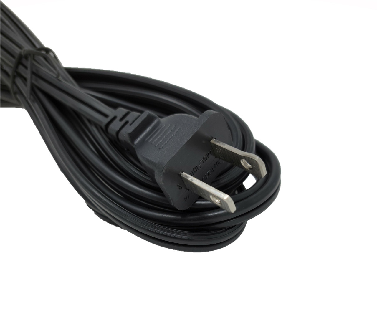 10 Feet 2-Prong Polarized Notebook (18AWG) Power Cord NEMA 1-15P To C7 (2-Pack)